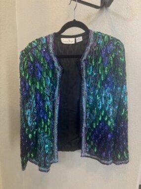 Beautifully Beaded & Sequined 80's era jacket